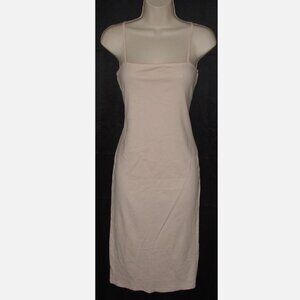 NEW Nude Sz 8 Soft Stretchy Cotton Sleeveless Form Fitting Bodycon Dress TOPSHOP